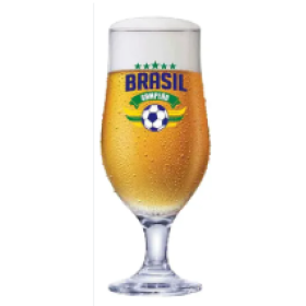 TAÇA CHOPP VIDRO 330ML COPA DO MUNDO