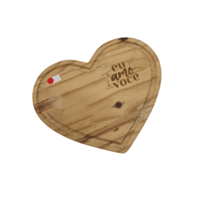 TABUA CORACAO MADEIRA PINUS EU AMO VOCE UATT REF. 33444