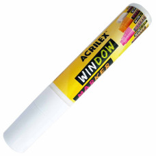 CANETA MARCADOR DE VIDRO WINDOW MARKER BRANCO ACRILEX REF 519