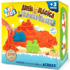 AREIA MÁGICA 200G KIT TRANSPORTES +3 ANOS REF 5924 ACRILEX