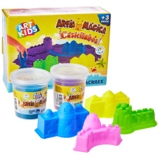 AREIA MÁGICA ACRILEX 400G KIT CASTELINHOS REF 05925