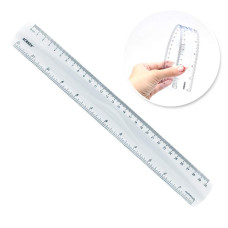 RÉGUA 30CM FLEXÍVEL CRISTAL REF.0441 ACRILEX