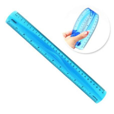 RÉGUA 30CM FLEXÍVEL AZUL REF.0559 ACRILEX