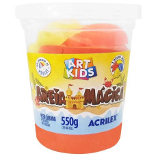 AREIA MÁGICA 550G LARANJA ACRILEX REF 105