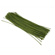 ARAME ENCAPADO VERDE FOLHA N.26 15CM COM 10 UNIDADES