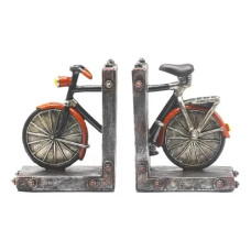 APARADOR DE LIVROS RESINA BICICLETAS COM 1 PAR