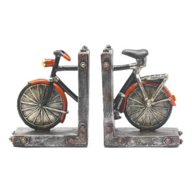 APARADOR DE LIVROS RESINA BICICLETAS COM 1 PAR APARADOR DE LIVROS RESINA BICICLETAS COM 1 PAR