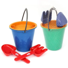 BALDINHO PLÁSTICO DE PRÁIA KIT COM 2 PÁS PEQUENO +2 ANOS