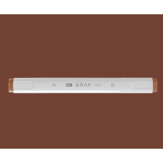 CANETA MARCADOR ARTÍSTICO CIS GRAF DUO COR 94 MARROM TIJOLO BRICK BROWN REF 596200