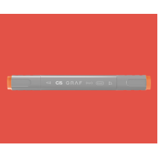 CANETA MARCADOR ARTÍSTICO CIS GRAF DUO BRUSH COR 14 VERMELHO VERMILION REF 597900