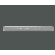 CANETA MARCADOR ARTÍSTICO CIS GRAF DUO BRUSH CINZA COOL GRAY REF 597900