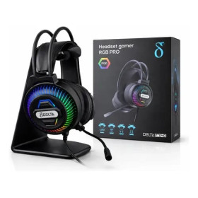 FONE DE OUVIDO HEADSET GAMER DELTA F7140 C/LED RGD USB