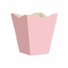 CACHEPOT PAPELÃO ROSA G 5,5x5,5x7CM COM 10 UNIDADES VMP