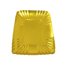BANDEJA PAPELÃO MÉDIA COR: OURO 25X18X8CM 