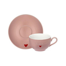 XICARA CHA COM PIRES 160ML CORAÇÃO ROSA 160ML L'AMOUR KIT COM 6 HAUSKRAFT XICARA CHA COM PIRES 160ML CORAÇÃO ROSA 160ML L'AMOUR KIT COM 6 HAUSKRAFT