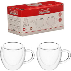 XICARA CAFÉ VIDRO PAREDE DUPLA DOPPIO COM 2 UNIDADE 80ML HAUSKRAFT XICARA CAFÉ VIDRO PAREDE DUPLA DOPPIO COM 2 UNIDADE 80ML HAUSKRAFT