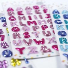 ADESIVO LETRAS 3D CORES DIVERSOS REF.676610 KIT