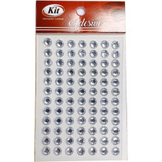 ADESIVO STRASS 6MM PRATEADO REF.440450 KIT