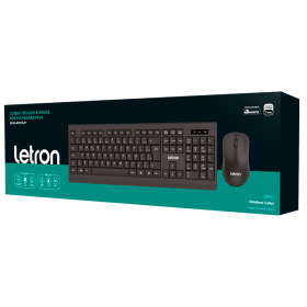 TECLADO E MOUSE SEM FIO PADRAO PLUS PLUG AND PLAY KM1913 REF 74333 LETRON