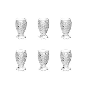 TAÇA AGUA 200ML PINEAPPLE VIDRO KIT COM 6 LYOR 23X15X15CM