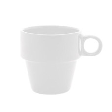 XÍCARA CAFÉ CERÂMICA EMPILHÁVEL 90ML BRANCA LYOR XÍCARA CAFÉ CERÂMICA EMPILHÁVEL 90ML BRANCA LYOR
