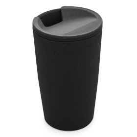 COPO BAMBU 500ML COM TAMPA PRETO LYOR