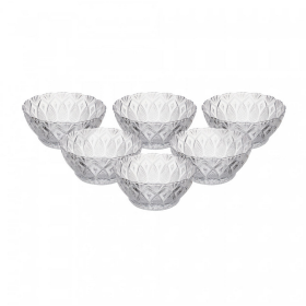 BOWL VIDRO 340ML KING 6 PEÇAS LYOR REF.7452
