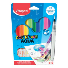 HIDROCOR MAPED 10 CORES COLORPEPS AQUARELÁVEL COM RESERVA (CANETINHA) REF 844300 HIDROCOR MAPED 10 CORES COLORPEPS AQUARELÁVEL COM RESERVA (CANETINHA) REF 844300