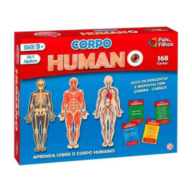 JOGO DO CORPO HUMANO 168 CARTAS +9 ANOS REF 2808 PAIS E FILHOS