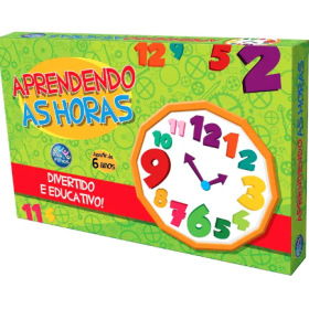 JOGO DE APRENDENDO AS HORAS +6 ANOS REF 2880 PAIS E FILHOS 