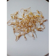 ANZOL BRINCO PRATA OU DOURADO C/ 10 PARES
