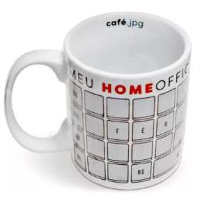 CANECA CERAMICA CILINDRICA THE BOSS BRAN CA MEU HOMEOFFICE 300ML 9X9X11,5CM
