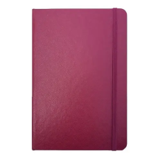 CADERNETA 1/8 CAPA DURA BROCHURA 80FLS VINHO COM PAUTA 80G 140X210MM REF P119 ROYAL PAPER