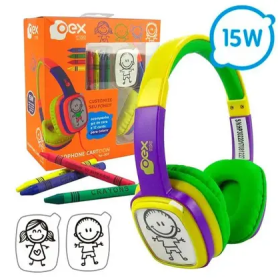 FONE DE OUVIDO HEADPHONE ROXO/VERDE TOON HP302 CABO 1,20M SERTIC