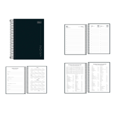 AGENDA TILIBRA 2027 ESPIRAL DIÁRIA PEPPER PRETA 160FLS 63G 117X164MM REF 179698