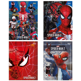 CADERNO UNIVERSITARIO BROCHURA CAPA DURA 80FLS SPIDER MAN GAME 200X275MM REF 318086 TILIBRA
