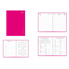 AGENDA TILIBRA 2027 COSTURADA PEPPER DIÁRIA ROSA 160FLS 63G 123X166MM REF 291081
