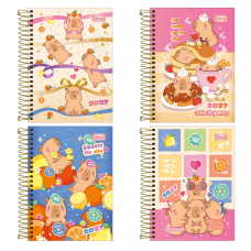 AGENDA TILIBRA 2027 ESPIRAL DIÁRIA CAPYCLUB 160FLS 63G 110X154MM REF 393843