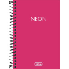 CADERNETA 1/8 CAPA DURA ESPIRAL 80 FLS SEM PAUTA NEON PINK 110X154MM REF 302651 TILIBRA