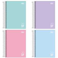 AGENDA TILIBRA 2027 ESPIRAL DIÁRIA ZIP COLORS 176 FLS 117X164MM 63G REF 408166