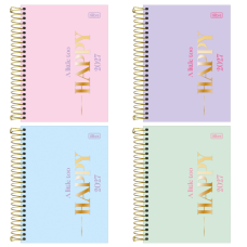 AGENDA TILIBRA 2027 ESPIRAL DIÁRIA HAPPY 176 FLS 117X164MM 63G REF 393797