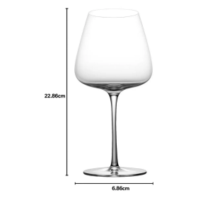 TAÇA VINHO CRISTAL 612ML TITANIUM KRISTALLI